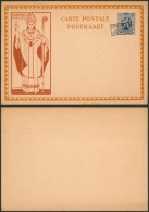 EP Au Type 50ctm Bleu (cardinal Mercier) + Surcharge Encadré "Braine-l'alleud / Cardinal-Mercier" / Neuf. - Postcards 1909-1934