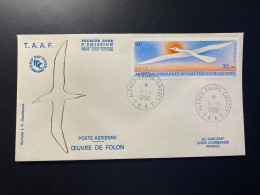 Enveloppe 1er Jour "Oiseau De Folon" 01/01/1990 - PA114 - TAAF - Crozet - Oiseaux - Animaux - FDC