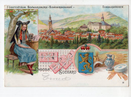 2 - Chocolat SUCHARD - Fürstenthum Schwarzburg - Sondershausen 1901 - Advertising