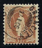 SUISSE 1894-1900: Le ZNr. 72D, TB Obl. CAD "Grenchen, SO" - Usati