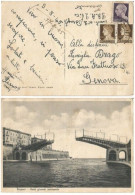 LUOGOTENENZA 9ago1945 Imperiale SF L.1 + Imperiale C.10 Coppia Cart. Taranto Ponte Girevole - Poststempel