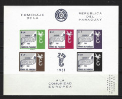 ● PARAGUAY 1961 ֍ EUROPA ֍ Imperforated ● Michel BF 16 Nuovo ** ● Cat. ? € ● Lotto N. XX ● - Paraguay