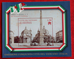 150 Years Of Italian Unity 2011 Mi Block 35 Yv 37 POSTFRIS / MNH / **  VATICANO VATICAN VATICAAN - Unused Stamps