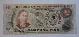 PHILIPPINES  - 10 PISU - 1981 - P 161b - UNC - BANKNOTES - PAPER MONEY - CARTAMONETA - - Filippine