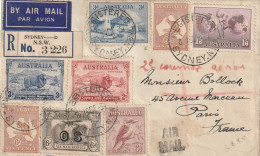 Australie Lettre Recommandée Sydney 15 12 1934 - Storia Postale