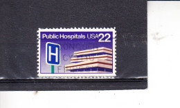 STATI UNITI   1986 - Yvert   1627° -  Ospedale - Used Stamps