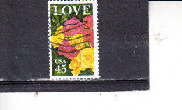 STATI UNITI   1988 - Yvert   1820° -  Messaggi D'amore - Used Stamps