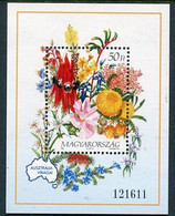 HUNGARY 1992 Flowers Of Australia Block MNH / **.  Michel Block 223 - Neufs