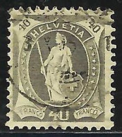 SUISSE 1901-04: Le ZNr. 76F, Obl. CAD - Usati