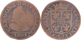 FRANCE - FEODALE - Arches-Charleville - Charles 1er De Gonzague - Liard - 1609 - 18-398 - Altri & Non Classificati