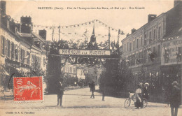 27-BRETEUIL- FÊTE DE L'INAUGURATION DES EAUX 28 MAI 1911 RUE GAMBETTA - Breteuil