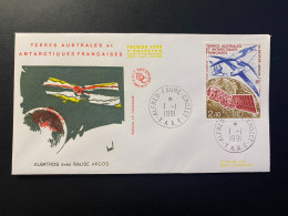 Enveloppe 1er Jour "Albatros Avec Balise Argos" 01/01/1991 - PA115 - TAAF - Crozet - Oiseaux - Animaux - FDC