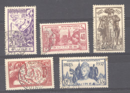 Guinée  :  Yv  119-24  (o)  Sauf 120 - Used Stamps