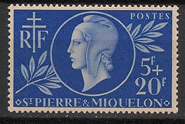 SPM - 1944 - N°YT. 314 - Entraide - Neuf Luxe ** / MNH / Postfrisch - Unused Stamps