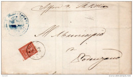 1883  LETTERA CON ANNULLO CARPANETO PIACENZA - Storia Postale