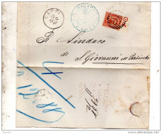 1888 LETTERA CON ANNULLO CARPI MODENA - Storia Postale