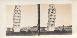 Pisa  La Tour Penchee - Cartes Stéréoscopiques