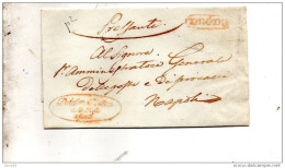 LETTERA CON ANNULLO  CAPUA CASERTA - 1. ...-1850 Prefilatelia