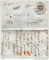 1839 LETTERA CON ANNULLO ASOLO TREVISO - 1. ...-1850 Prefilatelia