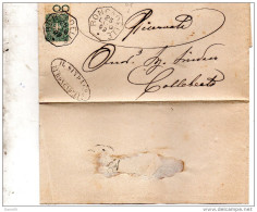 1899  LETTERA CON ANNULLO  OTTAGONALE RONCADELLE BRESCIA - Storia Postale