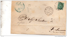 1880 LETTERA CON ANNULLO  IN CORSIVO VEROLANUOVA BRESCIA - Storia Postale