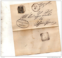 1896   LETTERA CON ANNULLO  OTTAGONALE  CELLA DATI  CREMONA + CAVA TIGOZZI - Storia Postale