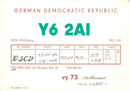 German Democratic Republic Radio Amateur QSL Card Y03CD Y62AI 1984 - Radio Amatoriale