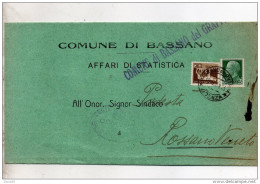 1945  LETTERA CON ANNULLO BASSANO DEL GRAPPA VICENZA - Storia Postale