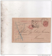 1897  CARTOLINA CON ANNULLO MASSA FERMANA ASCOLI PICENO - Entiers Postaux