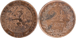 PAYS-BAS- 1881 - 2 1/2 Cents - Guillaume III - 18-367 - 1849-1890: Willem III.