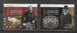 Portugal 2019  Mi.Nr. 4484-85 - Calouste Sarkis Gulbenkian - Postfrisch / MNH / (**) - Unused Stamps