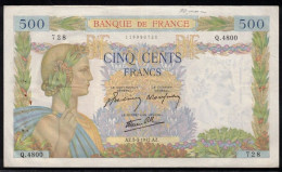 FRANCE - Billet Français - 500F La Paix - F : 32/30 -  5.3.1942 - TTB - 500 F 1940-1944 ''La Paix''