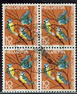 Schweiz 1970, MiNr.: 936, 4erBlock Mit FDC Gestempelt - Usati