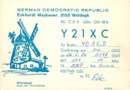 German Democratic Republic Radio Amateur QSL Card Y03CD Y21XC 1984 - Radio Amatoriale