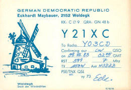 German Democratic Republic Radio Amateur QSL Card Y03CD Y21XC 1984 - Radio Amatoriale