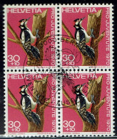 Schweiz 1970, MiNr.: 938, 4erBlock Mit FDC Gestempelt - Usati