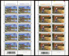 BE    3790 - 3791    XX     ---    MNH  --   2 Feuillets :  Timbres D'été : Randonnées à Pied Et à Vélo - 2001-2010