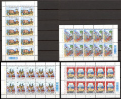BE    3800 - 3803   XX     ---    MNH  --   4 Feuillets :  Folklore Et Traditions - 2001-2010
