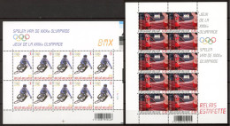 BE    3797 - 3798   XX     ---    MNH  --   2 Feuillets :  Sport : Jeux Olympiques De Pékin - 2001-2010