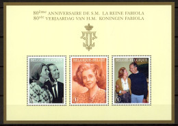 BE    BL156   XX      ---      MNH  --   Anniversaire De La Reine Fabiola - 2002-… (€)