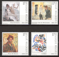 BE    2741 - 2744    XX      ---      MNH  --  L'art En Belgique   --  Timbres Du Carnet B30 - Unused Stamps