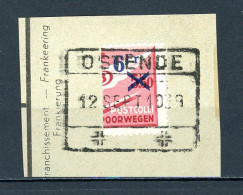 BE    TR  204    Obl      ---      Demi-timbre Avec Superbe Oblitération Ostende - Sonstige & Ohne Zuordnung