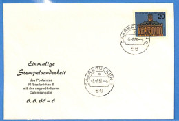 Saar - 1966 - Lettre FDC De Saarbrücken - G31050 - FDC