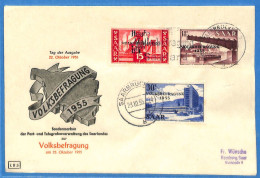 Saar - 1955 - Lettre FDC De Saarbrücken - G31049 - FDC