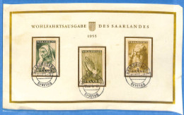 Saar - 1955 - Carte Postale FDC De Saarbrücken - G31016 - FDC