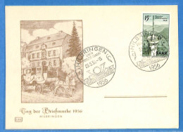 Saar - 1956 - Carte Postale FDC De Hilbringen - G31011 - FDC