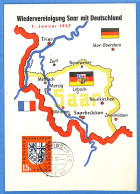 Saar - 1957 - Carte Postale FDC De Saarbrücken - G30982 - FDC