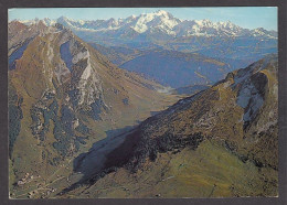 074564/ ALPES, Col Des Aravis, Vue Aérienne Sur Le Col Et La Chaîne Du Mont Blanc - Rhône-Alpes