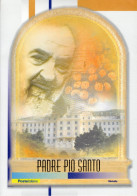 2002 FOLDER Padre Pio Lamina D'oro - RARO, Integro, Perfetto - Geschenkheftchen