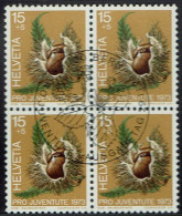 Schweiz 1973, MiNr.: 1013, 4erBlock Mit FDC Gestempelt - Oblitérés